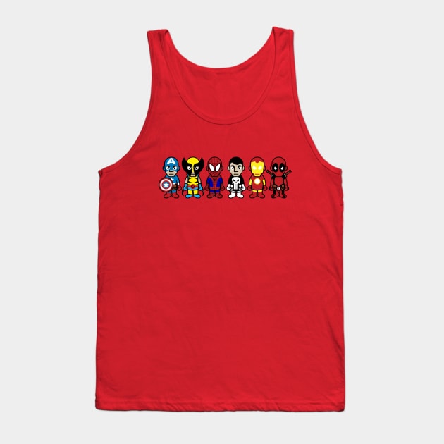 Lil' Heroes Tank Top by cl0udy1